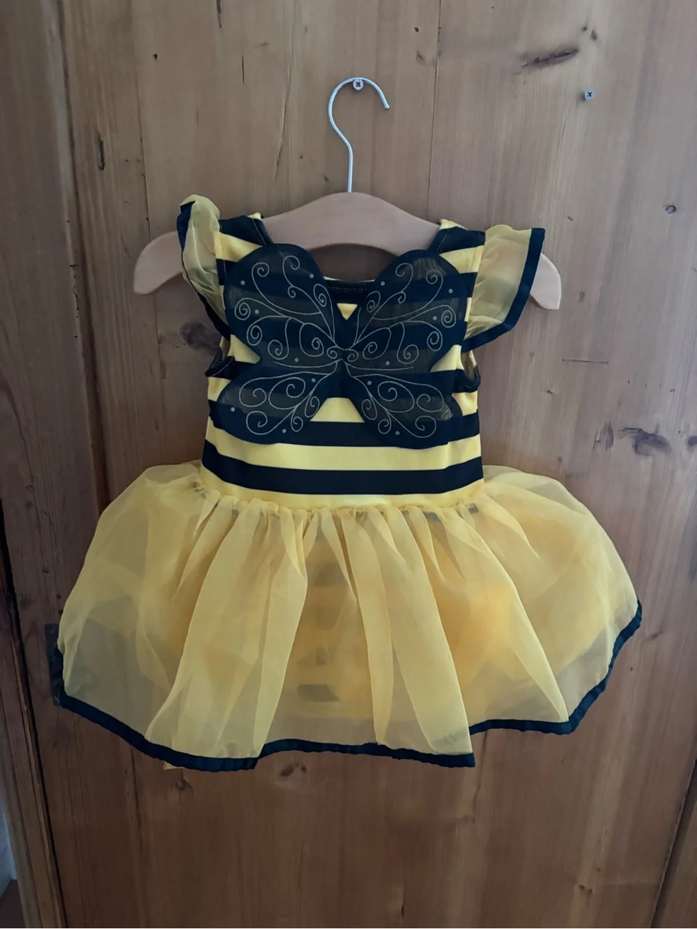 Gymboree Yellow and Black Bee Tulle Costume Dress Halloween